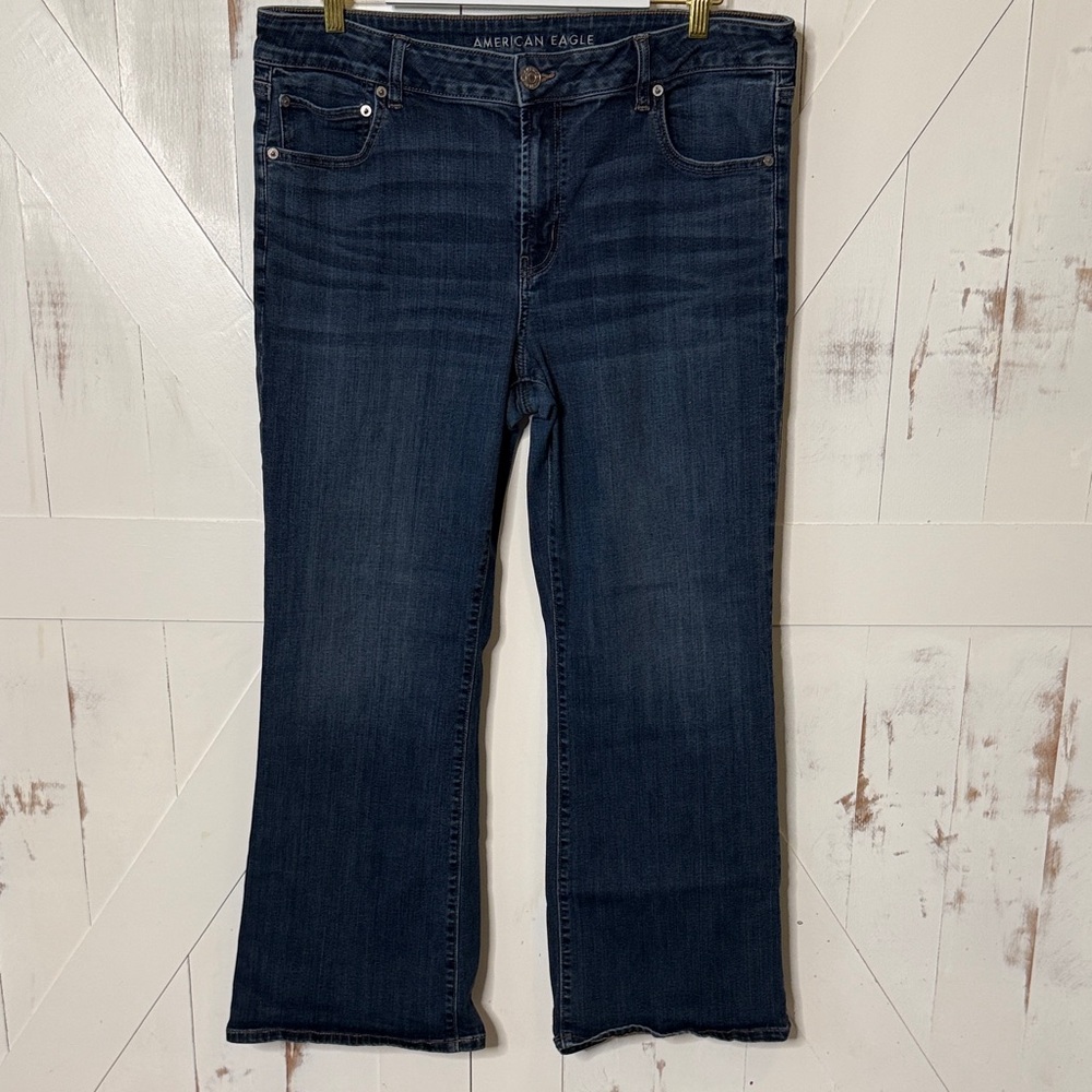American Eagle Outfitters Indigo Bootcut Super Stretch Jeans